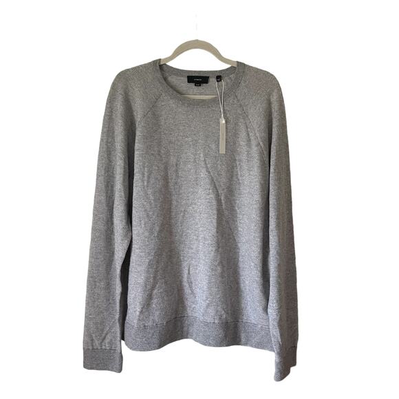 Vince Crewneck Wool Blend Sweatshirt Grey Men’s Size XL NWT $295 - Picture 3 of 7